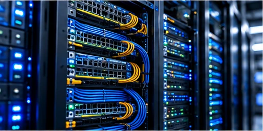 Server racks & network equipment